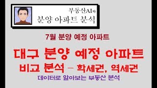 7월 대구 분양 예정 아파트 실제 경쟁력 비교 분석  학세권 역세권으로 분석한 대구 분양 예정 아파트 분석 [upl. by Ellecrag]