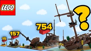 LEGO Pirate Shipwrecks in Different Scales  Comparison [upl. by Suk]