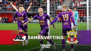 Victor EDVARDSEN scoort VLAK voor TIJD PARROTT scoort PENALTY  Samenvatting AZ  Go Ahead Eagles [upl. by Emolas]