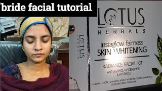 Bride ki facial kaise kre  skin glowing and whitening facial tutorial [upl. by Ialohcin]