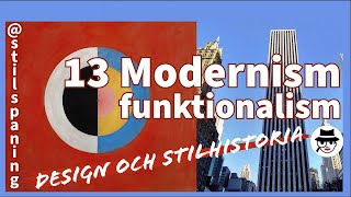 Modernismen eller funktionalismen  design och stilhistoria  13 [upl. by Aierb176]