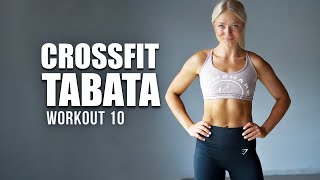 20 MIN CROSSFIT TABATA  DAY 10  Level 3  Advanced Exercises with weights dumbbells [upl. by Bushore]