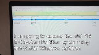 How to to expand the EFI partition using Gparted [upl. by Lucrece]