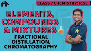 Elements Compounds amp Mixtures Class 7 ICSE Chemistry  Selina Chapter 3  Fractional Distillation [upl. by Heriberto692]