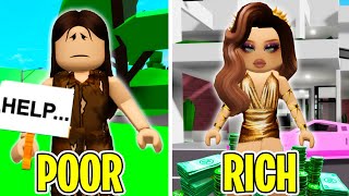 I WAS POOR AND BECAME RICH brookhaven roleplay [upl. by Niliak316]