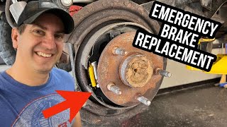 How To Replace Emergency Brake Shoes 20072018 Jeep Wrangler [upl. by Oeflein]