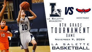 La Salette Basketball 8th Grade vs Heritage in the Schlarman Tournament [upl. by Ayekram986]