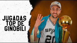 Manu Ginobili 🇦🇷 y las mejores 20 jugadas en su carrera 🤩 [upl. by Lydon248]