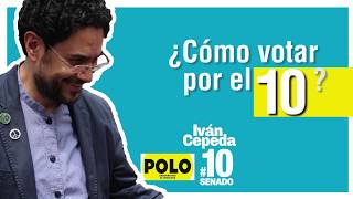 Cómo votar el próximo 11 de marzo por Iván Cepeda [upl. by Tevis293]