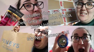 October Vlog Part 1 Defy Grey with John Frieda Siser Unboxing amp My New Tamagotchi  My MS Life [upl. by Caldera675]