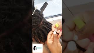 How to Interlock  Micro locs  shorts [upl. by Forras]