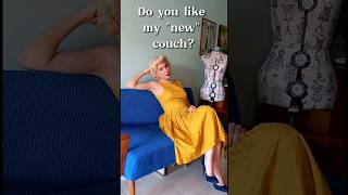 DIY 60s Couch makeover vintagefurniture reupholstery vintagehome [upl. by Ennad619]