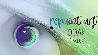 Repaint Art  Faceup Timelapse OOAK [upl. by Thora]