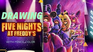 Drawing Five Nights at Freddys Movie [upl. by Arica270]