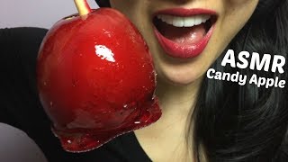 ASMR Candy Apple EATING SOUNDS  SASASMR [upl. by Oaoj]