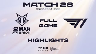 Full Highlights BRO vs T1  Match 28  LCK Mùa Xuân 2024 [upl. by Veal]