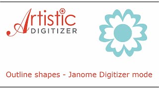 Outline shapes Janome Digitizer [upl. by Juline]