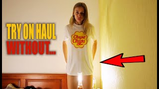 Try on haul new transparent Tshirt with Tina [upl. by Fidel]