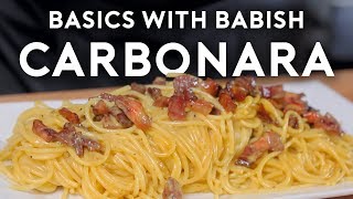 Carbonara  Basics with Babish [upl. by Analahs]