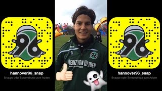 Hannover 96 jetzt bei Snapchat [upl. by Ahsratan134]