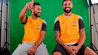 Intervista backstage Quagliarella e Storari su JuventusMilan [upl. by Tinor512]