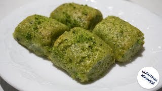 Ispanaklı Tatlı Tarifi💚Fıstık Sarma GörünümündeBi Mutfak Hikayesi [upl. by Malanie]