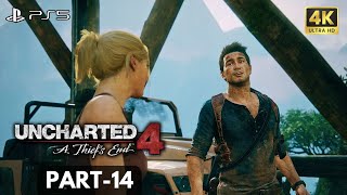 Uncharted 4 A Thiefs End Gameplay Walkthrough Part14 PS5 4K 60 FPS HDR [upl. by Trebo]