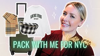 NYC PACK AND PREP WITH ME  Winter Weekend Getaway 2024  Packing Tips amp Essentials [upl. by Eerac554]