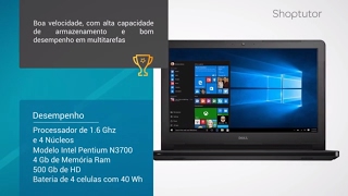 Notebook Dell Inspiron I145452B03P 14 Polegadas Windows 10 500 Gb de HD [upl. by Busiek]