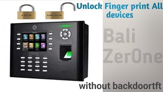 Easy way detailed How to reset Password Zksoftwere Fingerprint Device [upl. by Tekla96]