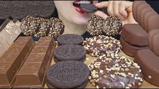 ASMR TICO CHOCO ICE CREAM HERSHEYS CHOCOLATE OREO 초콜릿 먹방 MUKBANG EATING SOUND [upl. by Nhojleahcim799]