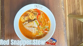 Red Snapper Stew Recipe  Haitian Style Fish sauce  Sòs Pwason [upl. by Levin]