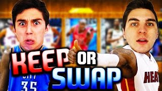 ALL DIAMOND KEEP OR SWAP VS LOSTNUNBOUND EXTREME CINNAMON FORFEIT NBA 2K16 MyTeam Packs [upl. by Atenek658]