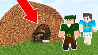 CONSEGUI FAZER UMA CASA REDONDA NO MUNDO REDONDO DO MINECRAFT [upl. by Ennailuj461]