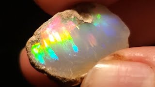 Opal cutting  Watch as this 21ct opal is transformed  Precious Opal  Opal Giveaway [upl. by Laurentia]