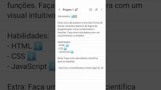 Projetos iniciantes para praticar html css javascript python programacao dev [upl. by Nnylcaj]