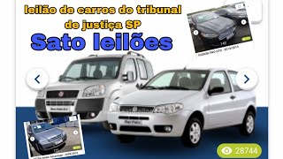 Leilão de carros do tribunal de justiça de SP  Sato leilões [upl. by Novyert]