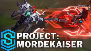 PROJECT Mordekaiser Skin Spotlight  PreRelease  League of Legends [upl. by Aicats]