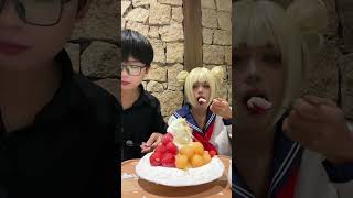 Mukbang Bingsu cùng Toga Himiko mukbang cosplay togahimiko myheroacademia manga anime [upl. by Florrie919]