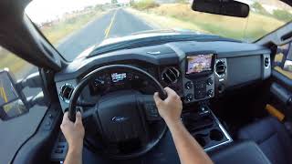 2016 Ford F250 Super Duty Lifted Truck POV Drive [upl. by Yesllek]