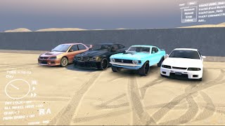 SpinTire Mods Ep1 4 Way Battle MustangR33LancerAMG  SLAPTrain [upl. by Anemolif]