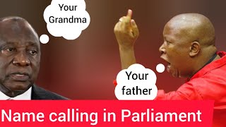 Julius Malema takes on Ramaphosa in Parliament [upl. by Tacy508]