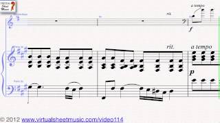 Domenico Dragonettis Concerto in A major doublebass and piano sheet music  Video Score [upl. by Yseult]