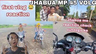 Jhabua me🤫 reaction check 👍 out logo ke 😂 [upl. by Lehcin59]