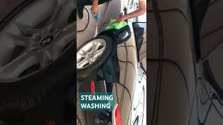 STEAM CLEANING CAR CLEANING DUBAI automobile carcleaningservice carmaintenance detailing [upl. by Landry]