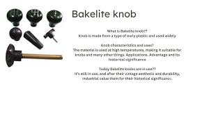 Bakelite product [upl. by Nedloh]