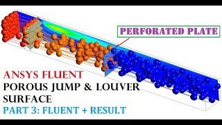 ANSYS FLUENT Tutorial porous jump perforated plate louver louvre Part 33 [upl. by Podvin]