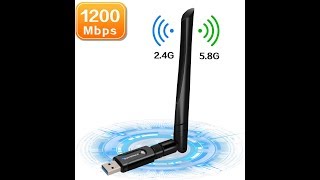 Foscomax Usb Wifi Adapter 1200Mbps Mac Or Pc Usb 11 To Usb 30 Final Review [upl. by Leontine]