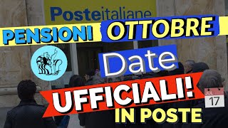 ✅ UFFICIALE PENSIONI OTTOBRE 2023❗️CALENDARIO PAGAMENTI in POSTE SCAGLIONATI PER COGNOMI 📅 [upl. by Atnahsal]