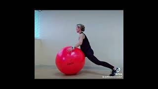 Lunge  Hamstring Mobility Move with your Ultimate Exercise Ball [upl. by Geier327]